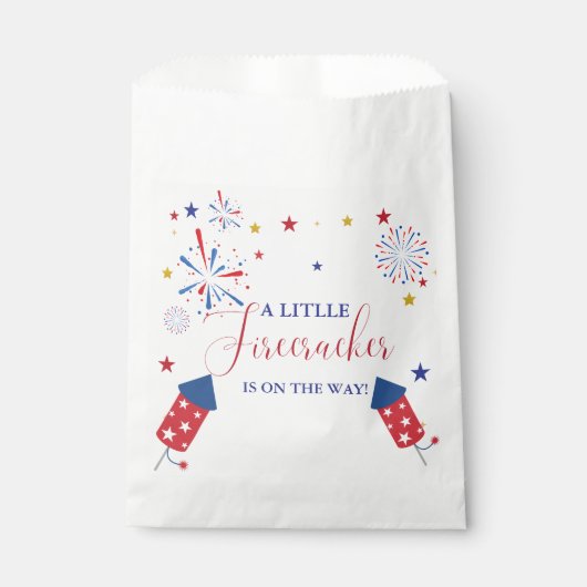 Sachets En Papier baby shower de pétards de l'Indépendance du 4 juil (Devant)