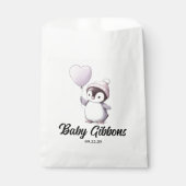 Sachets En Papier Baby shower de pingouin (Devant)
