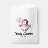 Sachets En Papier Baby shower de pingouin (Devant)