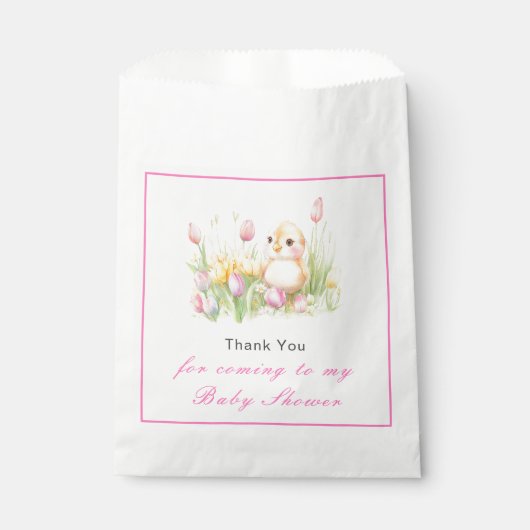 Sachets En Papier Baby shower de poussette de printemps (Devant)
