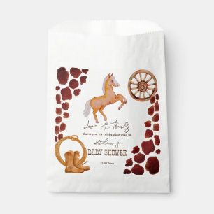 Sachets En Papier Baby shower de rodéo occidental Cowboy