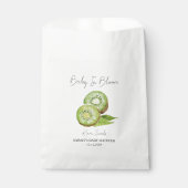 Sachets En Papier Baby shower de semences Baby In Bloom l Kiwi (Devant)