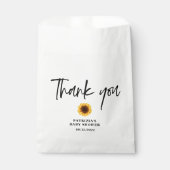 Sachets En Papier Baby shower de tournesol d'automne (Devant)
