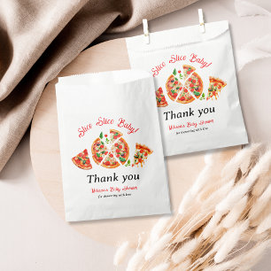 Sachets En Papier Baby shower de tranche de pizza italienne moderne