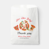 Sachets En Papier Baby shower de tranche de pizza italienne moderne (Devant)