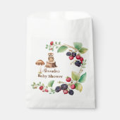 Sachets En Papier Baby shower des animaux forestiers (Devant)