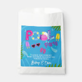 Sachets En Papier Baby shower d'été de la fête de la piscine (Devant)