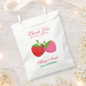 Sachets En Papier Baby shower d'été fraise (Coupé)