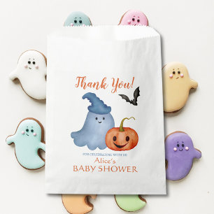 Sachets En Papier Baby shower d'Halloween de Little Boo Ghost Citrou