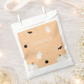 Sachets En Papier Baby shower d'Halloween orange (Coupé)