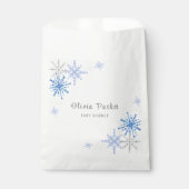 Sachets En Papier Baby shower d'hiver de Flèches d'aquarelle simple (Devant)