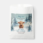 Sachets En Papier Baby shower d'hiver de la Vache Sainte-Vache sur l (Devant)