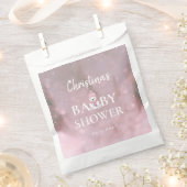 Sachets En Papier Baby shower d'hiver rose fille (Coupé)