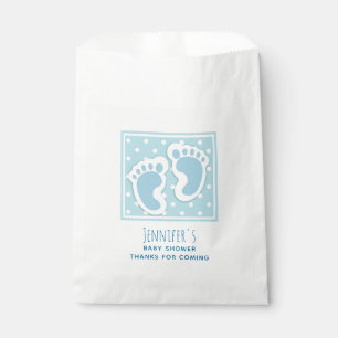 Sachets En Papier Baby shower d'illustration mignonne Blue Baby Boy'