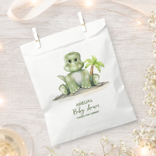 Sachets En Papier Baby shower Dinosaur (Coupé)