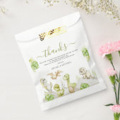 Sachets En Papier Baby shower Dinosaure Aquarelle Douce (Scellé)