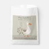 Sachets En Papier Baby shower d'oie d'aquarelle mignonne Favoriser l (Devant)