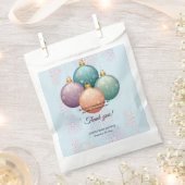 Sachets En Papier Baby shower d'ornement moderne Pastel Christmas (Coupé)