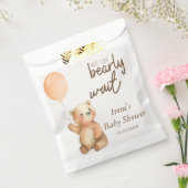 Sachets En Papier Baby shower d'ours en peluche d'attente mignon (Scellé)