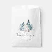 Sachets En Papier Baby shower d'ours polaire (Devant)