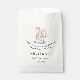 Sachets En Papier Baby shower DRAGON DE HATCHES ROSES