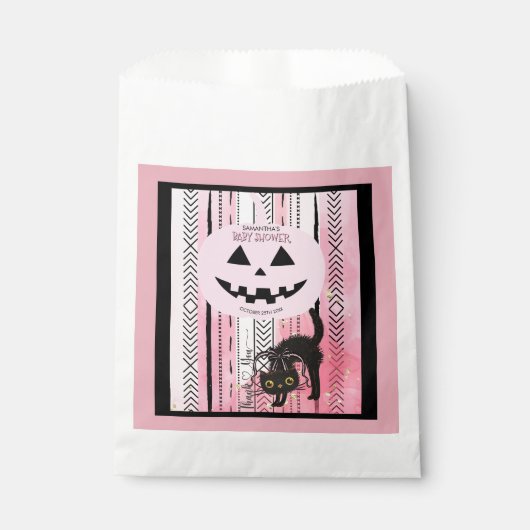 Sachets En Papier Baby shower éffrayant-mignon Favoriser Sac avec ch (Devant)