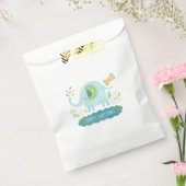 Sachets En Papier Baby shower Eléphant garçon bleu mignon (Scellé)