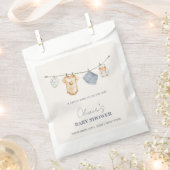 Sachets En Papier Baby shower en ligne Boho simple (Coupé)