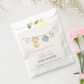 Sachets En Papier Baby shower en ligne Boho simple (Scellé)