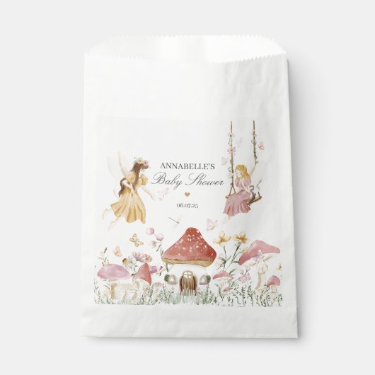 Sachets En Papier Baby shower Fairy Favore Sac (Devant)