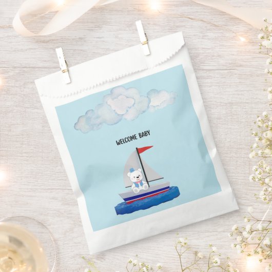 Sachets En Papier Baby Shower Favor Bags (Coupé)