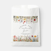 Sachets En Papier Baby shower Fleur Fleur sauvage (Devant)