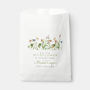 Sachets En Papier Baby shower Fleur sauvage Boho