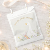 Sachets En Papier Baby shower Fleur sauvage de canard d'oie d'aquare (Coupé)