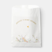 Sachets En Papier Baby shower Fleur sauvage de canard d'oie d'aquare (Devant)