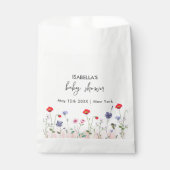 Sachets En Papier Baby shower Fleur sauvage d'été Meadow (Devant)