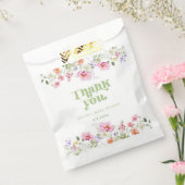 Sachets En Papier baby shower fleur sauvage merci (Scellé)