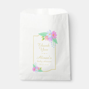 Sachets En Papier Baby shower Fleurs de ressort Merci Favoriser le s