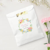 Sachets En Papier Baby Shower Floral Aquarelle Rose Et Jaune Rustiqu (Scellé)