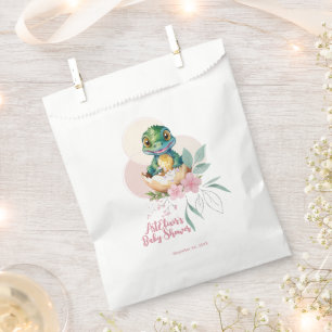 Sachets En Papier Baby shower floral d'éclosion d'alligator pour béb