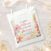 Sachets En Papier Baby shower Floral Petit Fleur sauvage Fleur de Pê (Coupé)