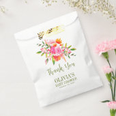 Sachets En Papier Baby shower Floral rose moderne personnalisé (Scellé)