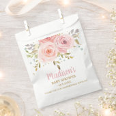 Sachets En Papier Baby shower floral rose pâle Anniversaire (Coupé)
