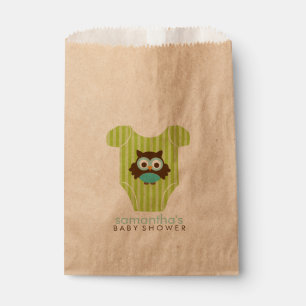 Sachets En Papier Baby shower garçon en tenue de chou mou