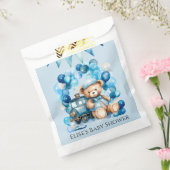 Sachets En Papier Baby shower Garçon Teddy Bear Blue Train (Scellé)
