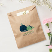 Sachets En Papier Baby shower Green Mom and Baby Whales (Scellé)