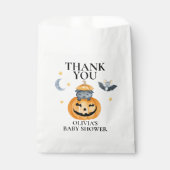 Sachets En Papier Baby shower Halloween Jack-O-Lantern Citrouille (Devant)