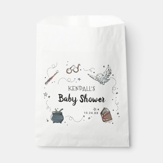 Sachets En Papier Baby shower HARRY POTTER™ (Devant)