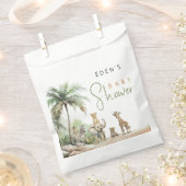 Sachets En Papier Baby shower Jungle Safari Animaux (Coupé)