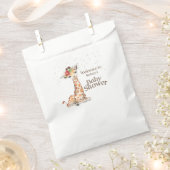 Sachets En Papier Baby shower Jungle Safari Giraffe (Coupé)